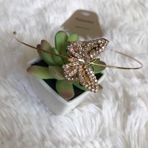 Natasha🦋Gold & Crystals Butterfly HeadBand🦋New